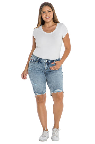 Mid Rise Shorts - FLO - SLINK JEANS