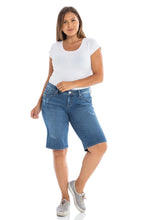 Load image into Gallery viewer, Mid Rise Bermuda - FRANCES - SLINK JEANS

