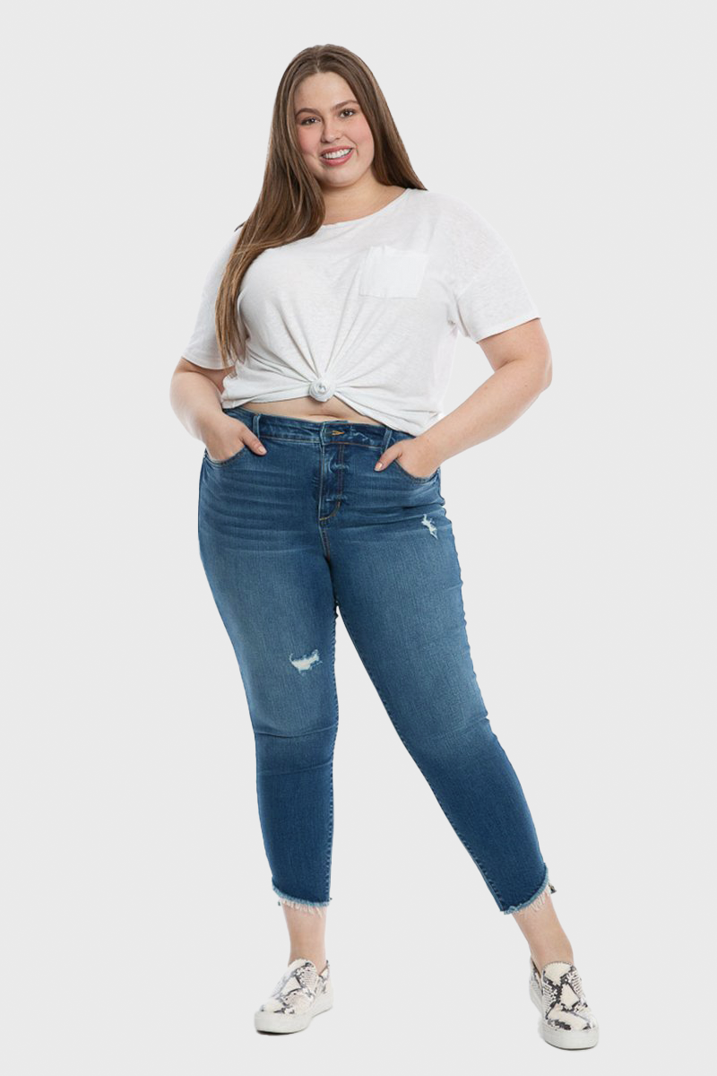 High Rise Ankle - Jacqueline - SLINK JEANS