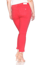 Load image into Gallery viewer, Mid Rise Straight - HI RISK RED - SLINK JEANS
