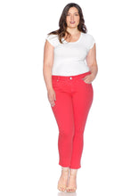 Load image into Gallery viewer, Mid Rise Straight - HI RISK RED - SLINK JEANS
