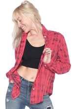 Load image into Gallery viewer, Plaid Western Shirt - WHITE BLUE - SLINK JEANS
