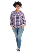 Load image into Gallery viewer, EXS007639 PLAID SHIRT VIOLE VIOLET - SLINK JEANS
