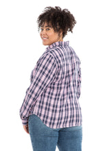 Load image into Gallery viewer, EXS007639 PLAID SHIRT VIOLE VIOLET - SLINK JEANS
