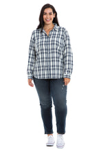 Load image into Gallery viewer, EXS007639 PLAID SHIRT WHT WHITE - SLINK JEANS
