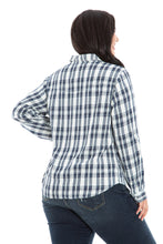 Load image into Gallery viewer, EXS007639 PLAID SHIRT WHT WHITE - SLINK JEANS
