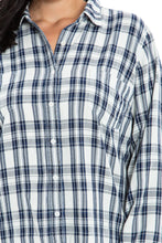 Load image into Gallery viewer, EXS007639 PLAID SHIRT WHT WHITE - SLINK JEANS
