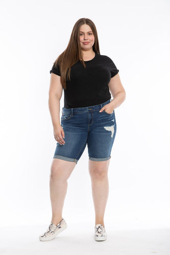 Mid Rise Bermuda - Teresa - SLINK JEANS