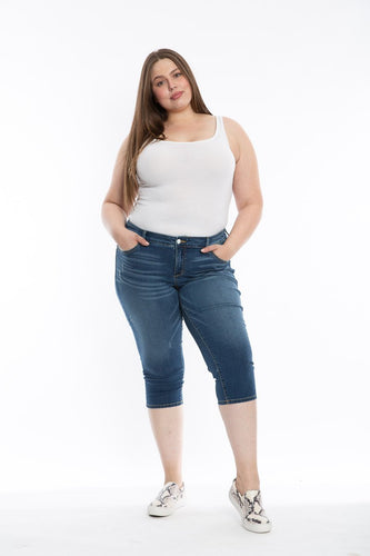 Mid Rise Crop - Palmer - SLINK JEANS