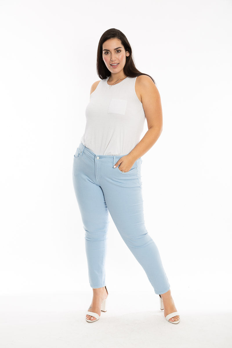 Mid rise boyfriend - Cerulean