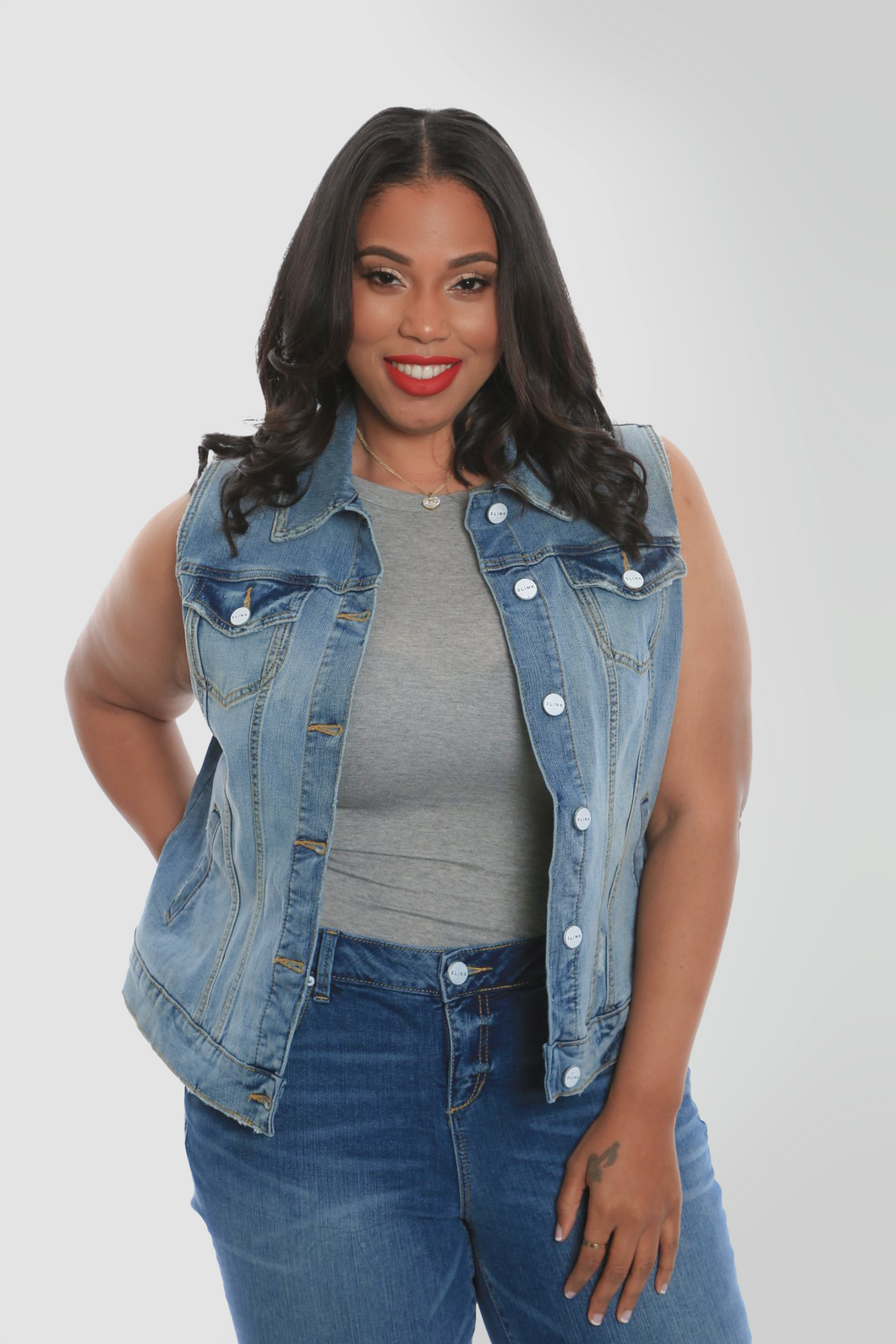 Denim Vest - Presley - SLINK JEANS