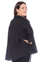 Load image into Gallery viewer, Babydoll Top - BLACK - SLINK JEANS
