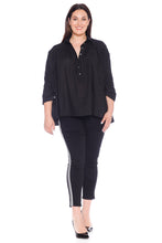 Load image into Gallery viewer, Babydoll Top - BLACK - SLINK JEANS
