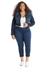 Load image into Gallery viewer, Long Sleeve Crop Jacket - SHAINA - SLINK JEANS
