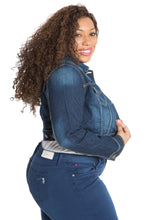 Load image into Gallery viewer, Long Sleeve Crop Jacket - SHAINA - SLINK JEANS
