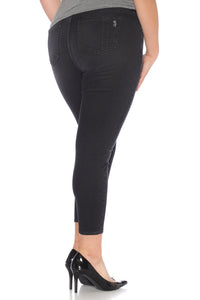 Ankle Jegging - BLACK - SLINK JEANS