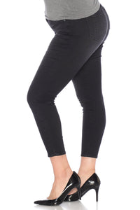Ankle Jegging - BLACK - SLINK JEANS