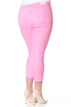 Load image into Gallery viewer, Ankle with Slit Knees - NEON PINK - SLINK JEANS
