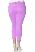 Load image into Gallery viewer, Ankle with Slit Knees - NEON PURPLE - SLINK JEANS

