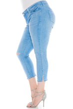 Load image into Gallery viewer, Frayed Hem Crop - SLINK JEANS
