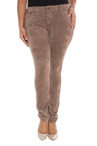 Sueded Skinny - NUTMEG - SLINK JEANS
