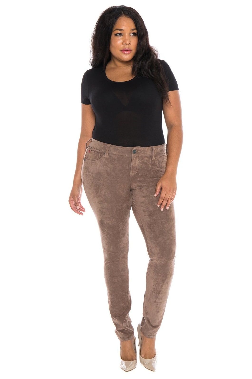 Sueded Skinny - NUTMEG - SLINK JEANS