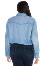 Load image into Gallery viewer, Western Shirt With Paisley Embroidery - ALICIA - SLINK JEANS
