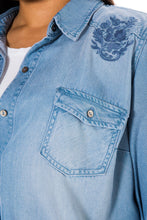 Load image into Gallery viewer, Western Shirt With Paisley Embroidery - ALICIA - SLINK JEANS
