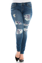 Load image into Gallery viewer, Destroyed Skinny - LILLY - SLINK JEANS
