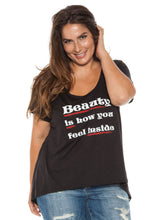 Load image into Gallery viewer, Short Sleeve Tee - BEAUTY IS HOW - SLINK JEANS
