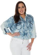 Load image into Gallery viewer, Western Denim Shirt - SLINK JEANS
