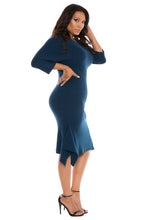 Load image into Gallery viewer, Sweater Dress with Ruffle Hem - SLINK JEANS
