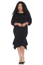 Load image into Gallery viewer, Sweater Dress with Ruffle Hem - SLINK JEANS
