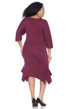 Load image into Gallery viewer, Sweater Dress with Ruffle Hem - SLINK JEANS

