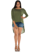 Load image into Gallery viewer, Long Sleeve Hi-Lo Top - SLINK JEANS
