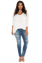 Load image into Gallery viewer, Oversized V-Neck Top - SLINK JEANS
