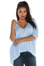 Load image into Gallery viewer, Oversized V-Neck Top - SLINK JEANS
