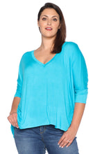 Load image into Gallery viewer, Oversized V-Neck Top - SLINK JEANS
