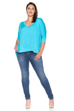 Load image into Gallery viewer, Oversized V-Neck Top - SLINK JEANS
