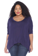 Load image into Gallery viewer, Oversized V-Neck Top - SLINK JEANS
