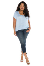 Load image into Gallery viewer, Hi-Lo Short Sleeve Scoop Neck Tee - SLINK JEANS
