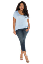 Load image into Gallery viewer, Hi-Lo Short Sleeve Scoop Neck Tee - SLINK JEANS
