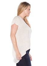 Load image into Gallery viewer, Hi-Lo Short Sleeve Scoop Neck Tee - SLINK JEANS
