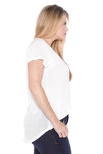 Load image into Gallery viewer, Hi-Lo Short Sleeve Scoop Neck Tee - SLINK JEANS
