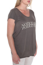 Load image into Gallery viewer, Scoop Neck Tee - NOTICEABLE - SLINK JEANS
