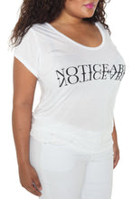 Load image into Gallery viewer, Scoop Neck Tee - NOTICEABLE - SLINK JEANS
