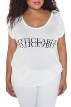 Load image into Gallery viewer, Scoop Neck Tee - NOTICEABLE - SLINK JEANS
