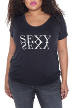 Load image into Gallery viewer, Scoop Neck Tee - SEXY - SLINK JEANS
