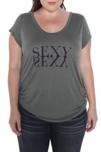 Load image into Gallery viewer, Scoop Neck Tee - SEXY - SLINK JEANS
