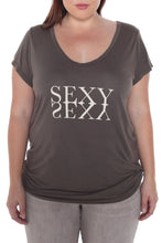 Load image into Gallery viewer, Scoop Neck Tee - SEXY - SLINK JEANS

